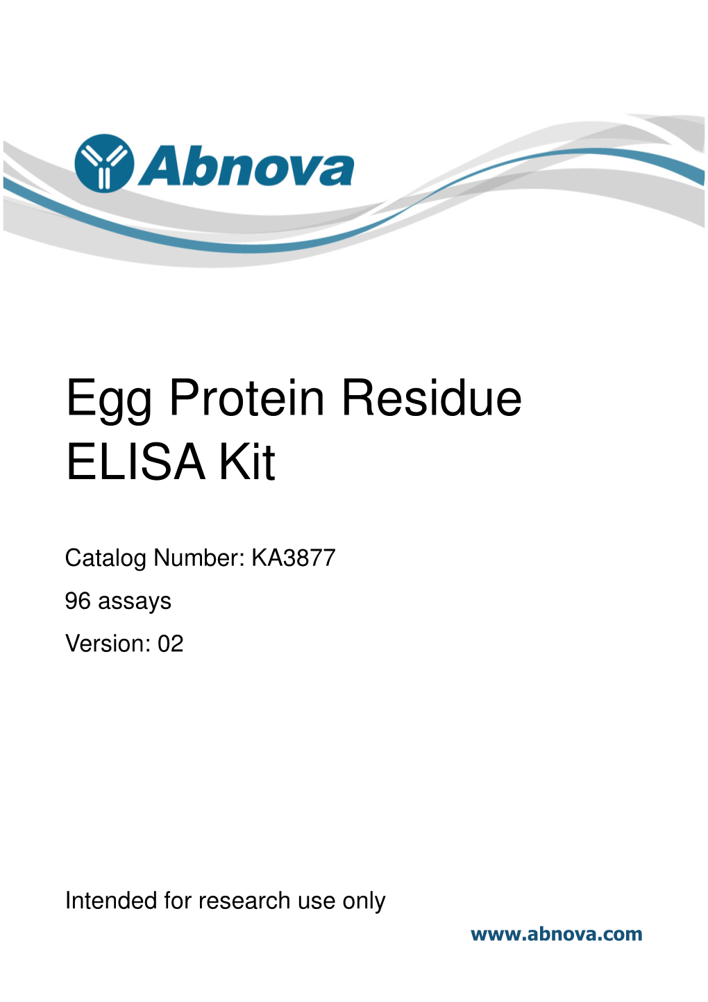 Egg Protein Residue ELISA Kit