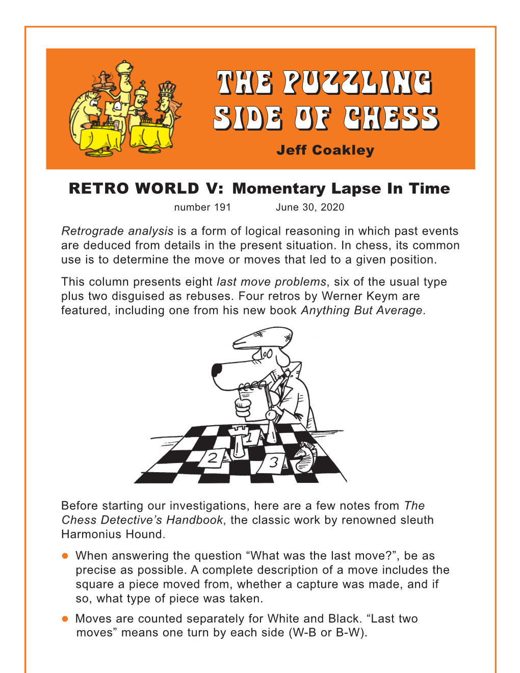 ANYTHING but AVERAGE Werner Keym CHESS CLASSICS and OFF-BEAT PROBLEMS a Marvelous Anthology of 375 Games, Endgame Studies, Problems, and Puzzles