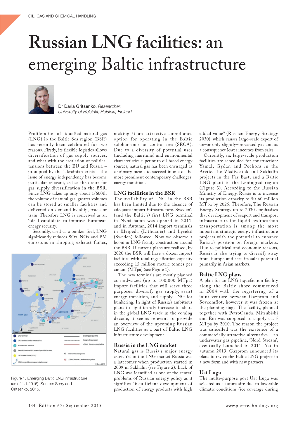 Russian LNG Facilities: an Emerging Baltic Infrastructure