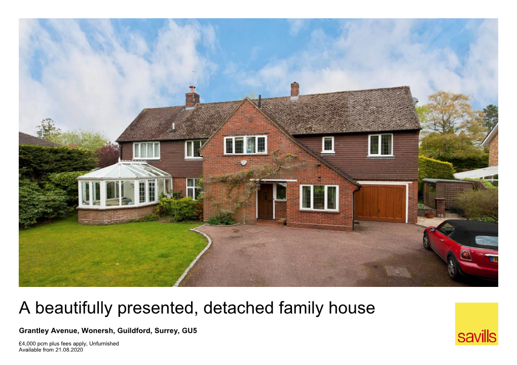 A Beautifully Presented, Detached Family House