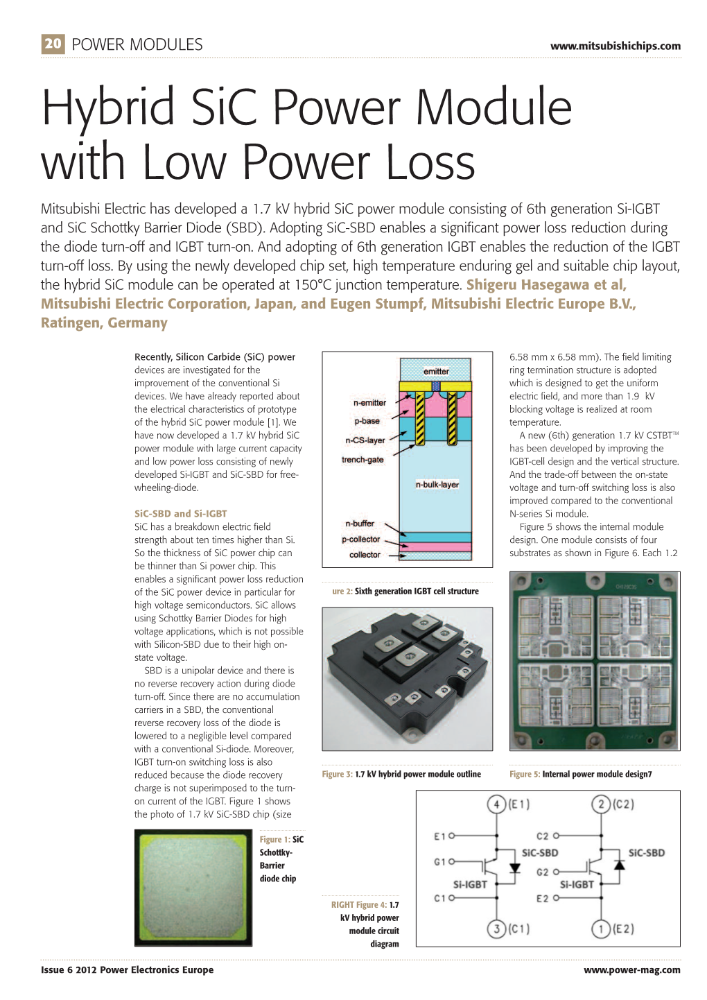 Hybrid Sic Power Module with Low Power Loss