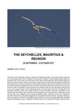 The Seychelles, Mauritius & Reunion