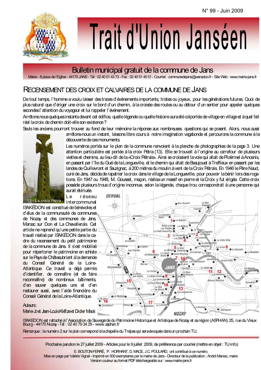 Bulletin Municipal Gratuit De La Commune De Jans