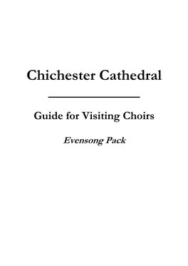 Evensong Pack CONTENTS