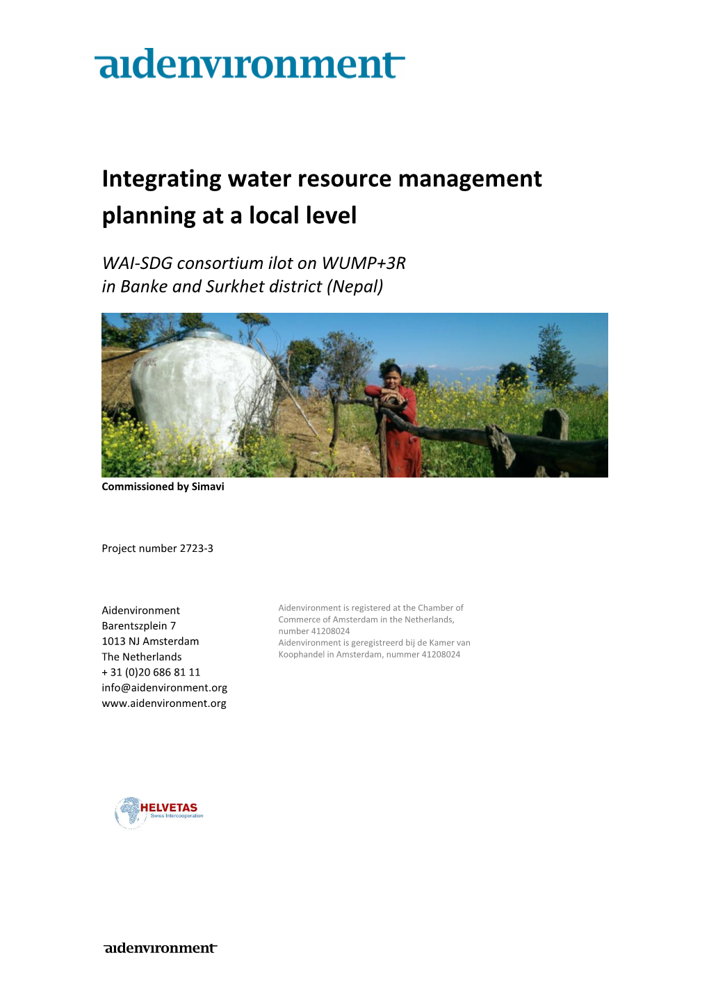 Integrating Water Resource Management Planning at a Local Level