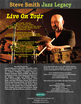 Jazz Legacy CD PDF:Steve Smith Drum Legacy.Qxd
