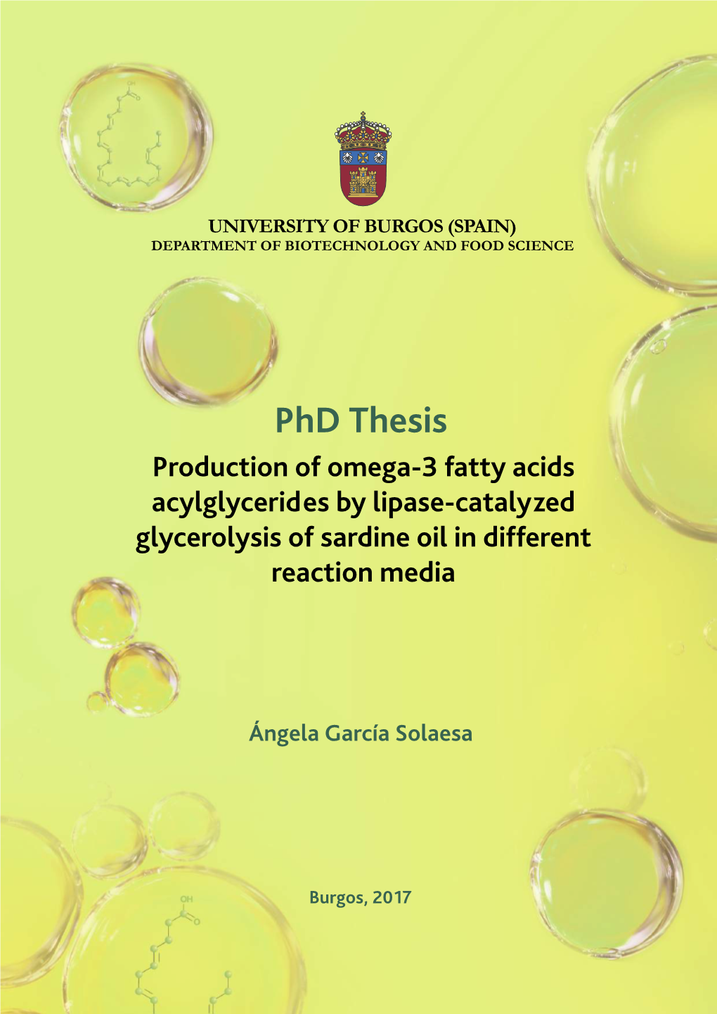 Production of Omega-3 Fatty Acids Acylglycerides by Lipase-Catalyzed Glycerolysis of Sardine Oil in Different Reaction Media
