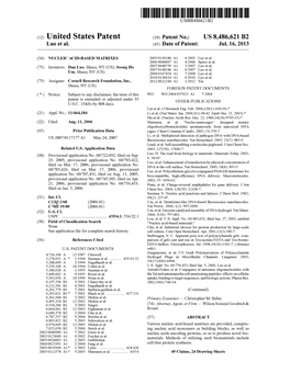 (12) United States Patent (10) Patent No.: US 8,486,621 B2 Luo Et Al