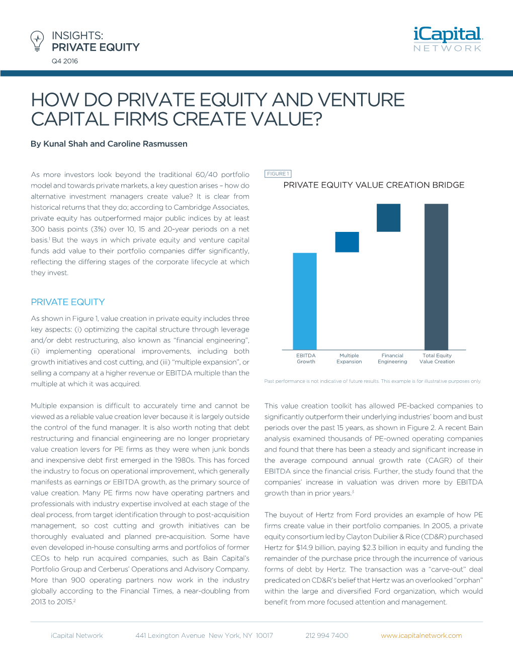 How Do Private Equity and Venture Capital Firms Create Value?