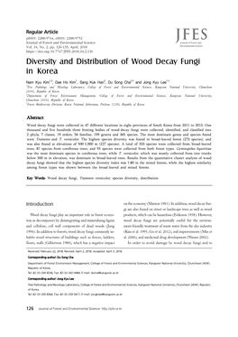 Diversity and Distribution of Wood Decay Fungi in Korea