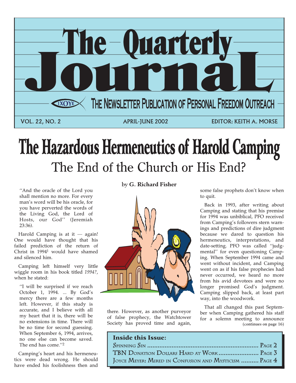 The Hazardous Hermeneutics of Harold Camping