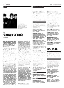 Garage Is Back Mat Géraldine Posing, Michèle Turpel, Tél