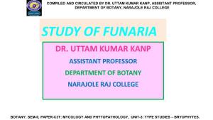 Study of Funaria Dr