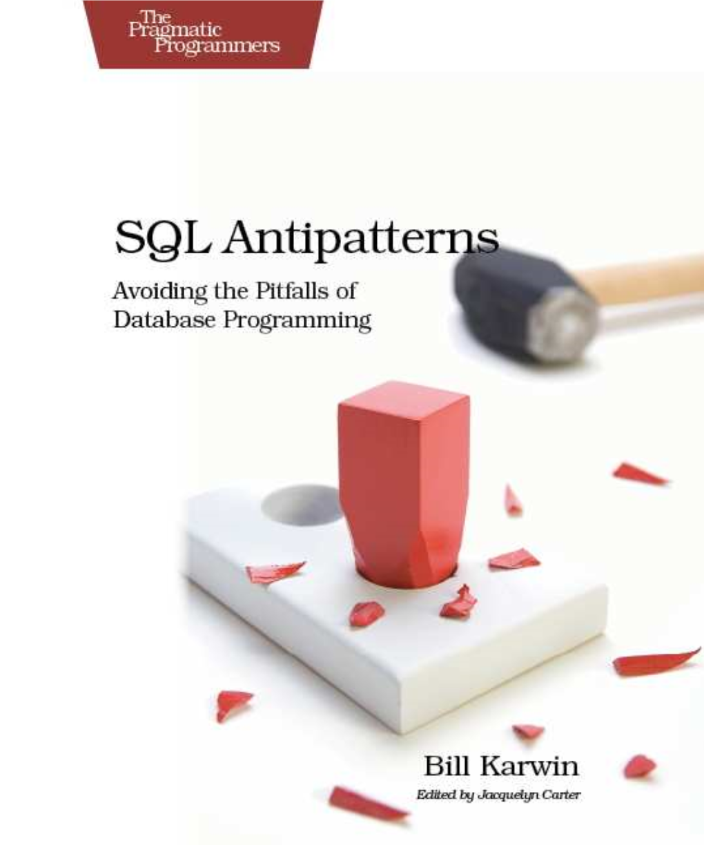 Bill Karwin — «SQL Antipatterns