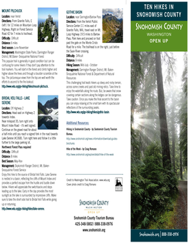 Ten Hikes in Snohomish County Straight Version.Pub