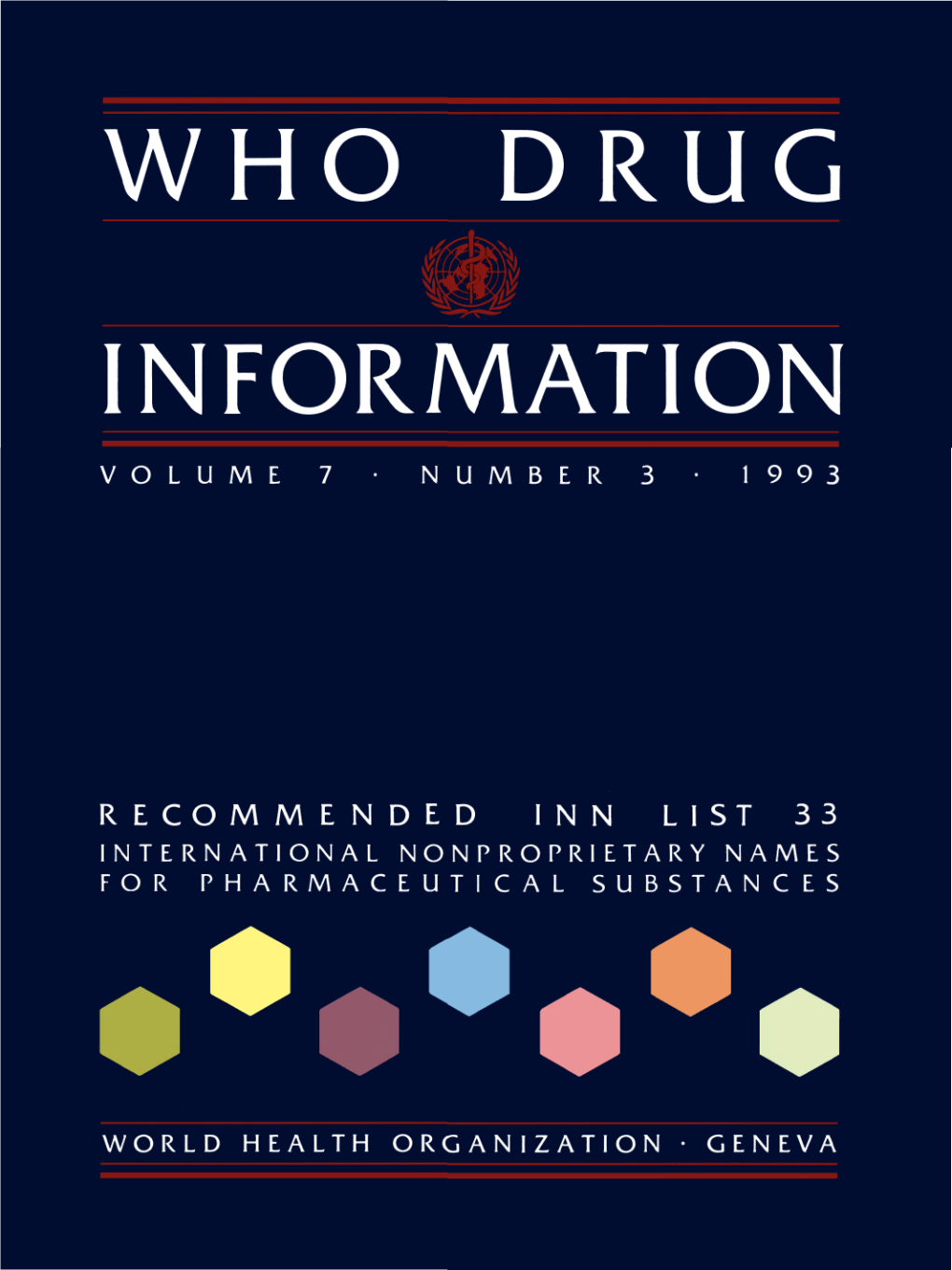 WHO Drug Information Vol. 07, No. 3, 1993