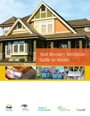 Heat Recovery Ventilation Guide for Houses
