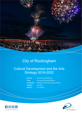 Cultural Development and the Arts Strategy 2018-2022