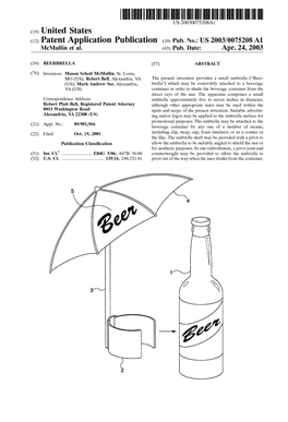 (12) Patent Application Publication (10) Pub. No.: US 2003/0075208A1 Mcmullin Et Al