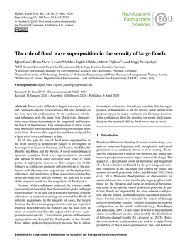The Role of Flood Wave Superposition in the Severity of Large