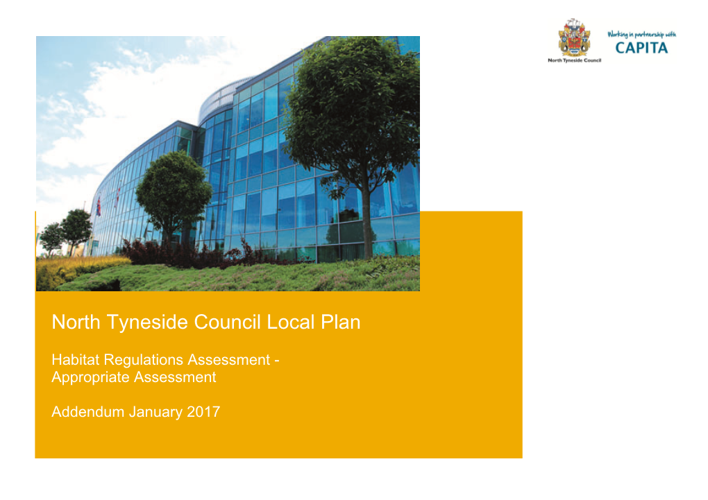 North Tyneside Council Local Plan