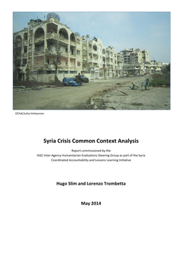 Syria Crisis Common Context Analysis