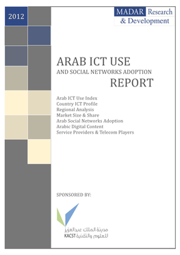 Arab Ict Use Report - 2012