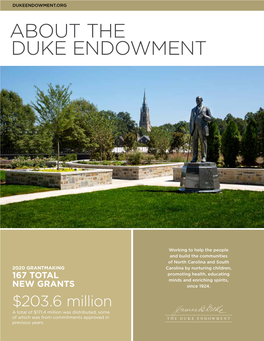 About the Duke Endowment