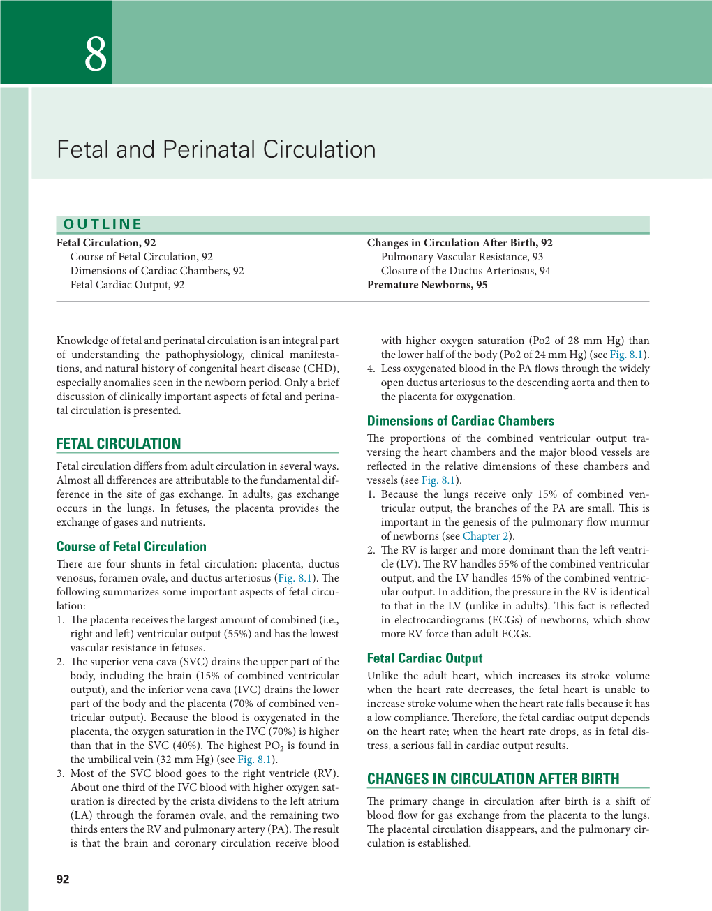 8 – Fetal and Perinatal Circulation