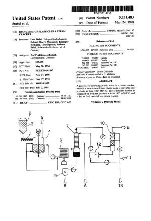 United States Patent (19) 11 Patent Number: 5,731,483 Stabel Et Al