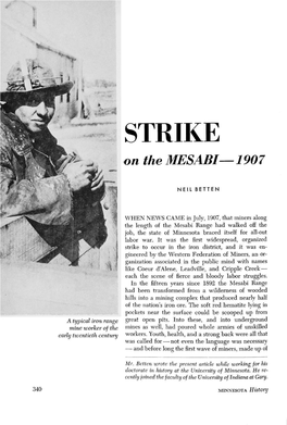Strike on the Mesabi, 1907