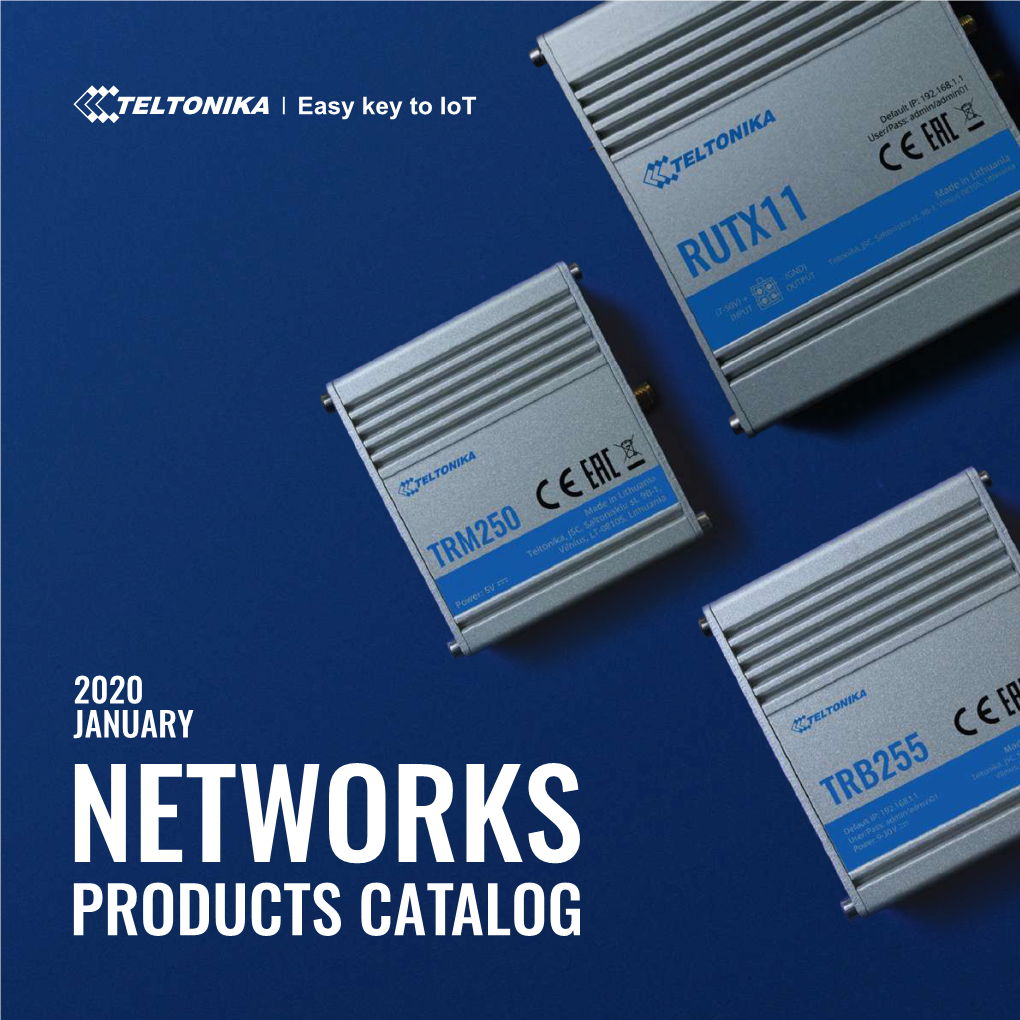 Networking Products Catalog 2020 January