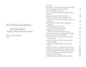 The VOYAGE of the BEAGLE by Charles Darwin