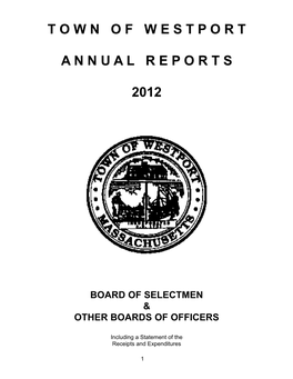 Townofwestport Annualreports 2012