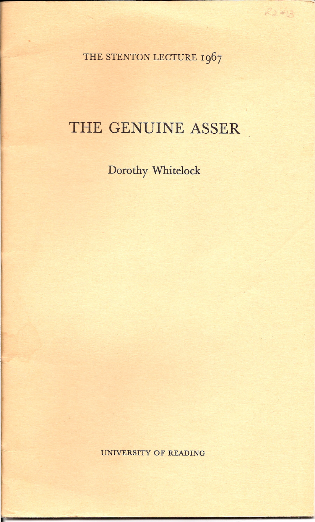 The Genuine Asser