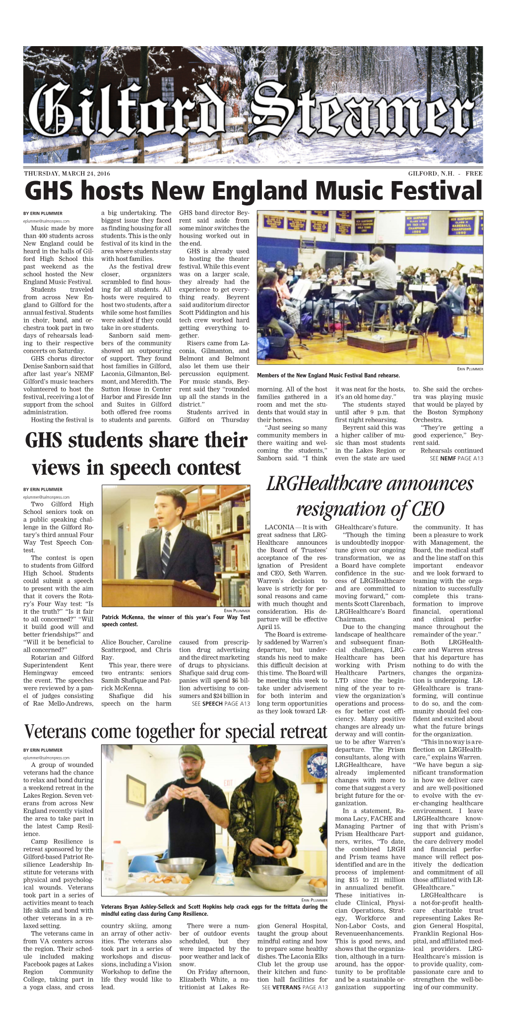 GHS Hosts New England Music Festival