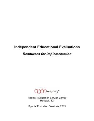 Independent Educational Evaluations
