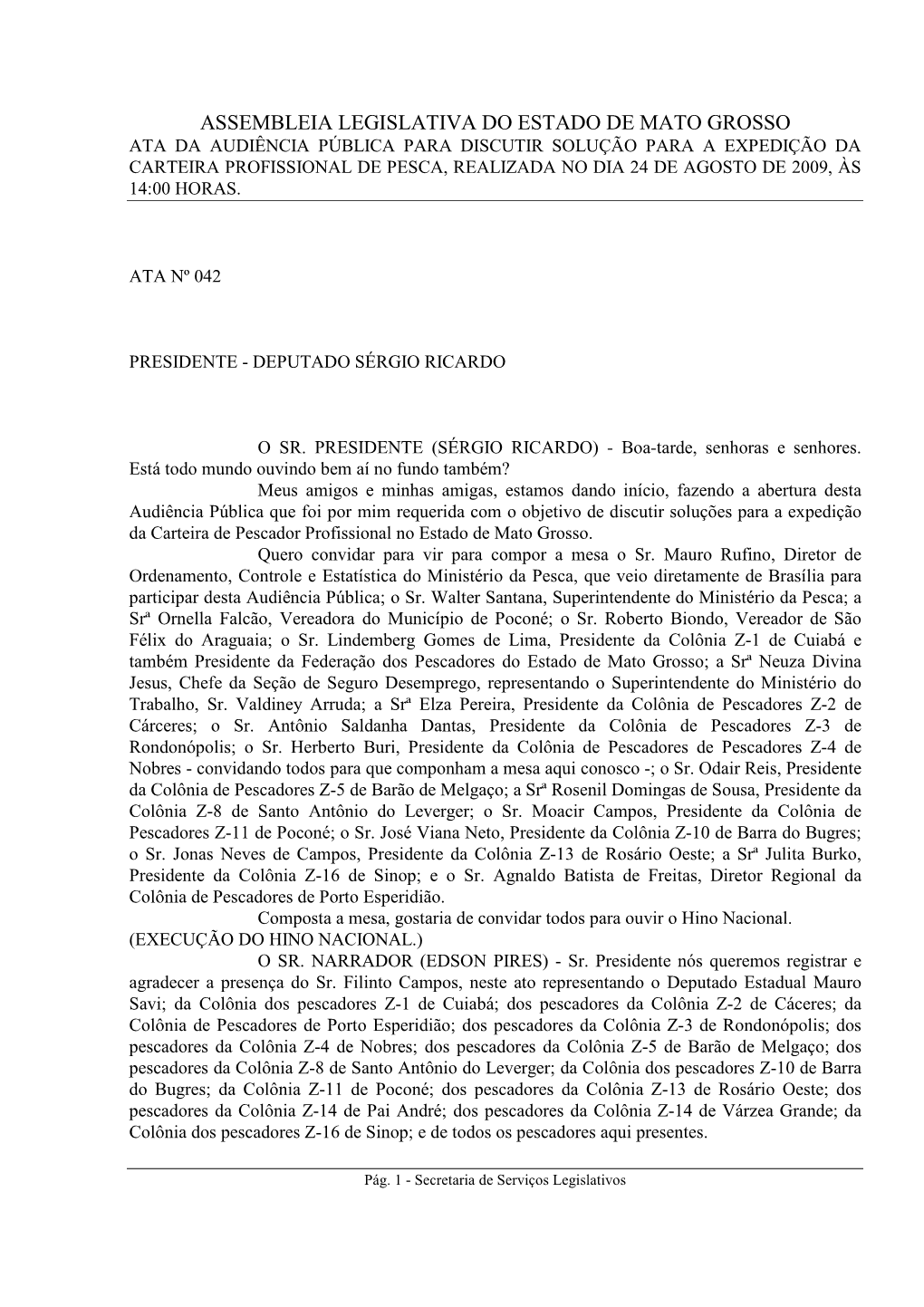 Assembleia Legislativa Do Estado De Mato Grosso