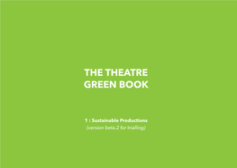 1 : Sustainable Productions (Version Beta.2 for Trialling) Foreword