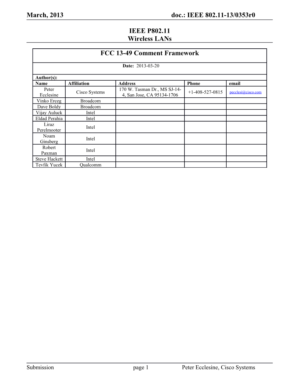 Version 3 Industry Discussion Draft