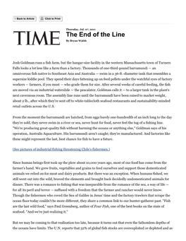 The End of the Line -- Printout -- TIME