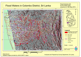 Flood Waters in Colombo District, Sri Lanka Acquired on 18Th May 2010