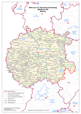 Wahl Zum 19. Deutschen Bundestag Wahlkreis 202 Bitburg