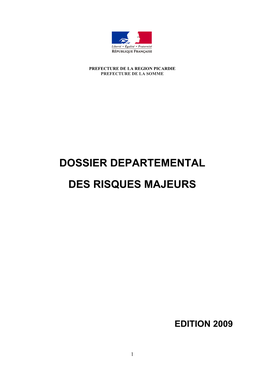 Dossier Departemental Des Risques