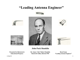 Leading Antenna Engineer”