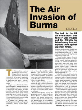 T the Air Invasion of Burma