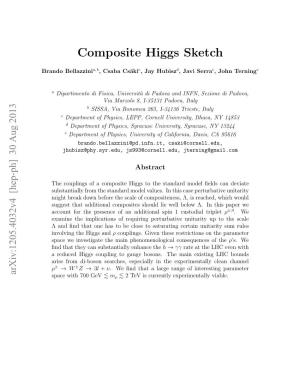 Composite Higgs Sketch