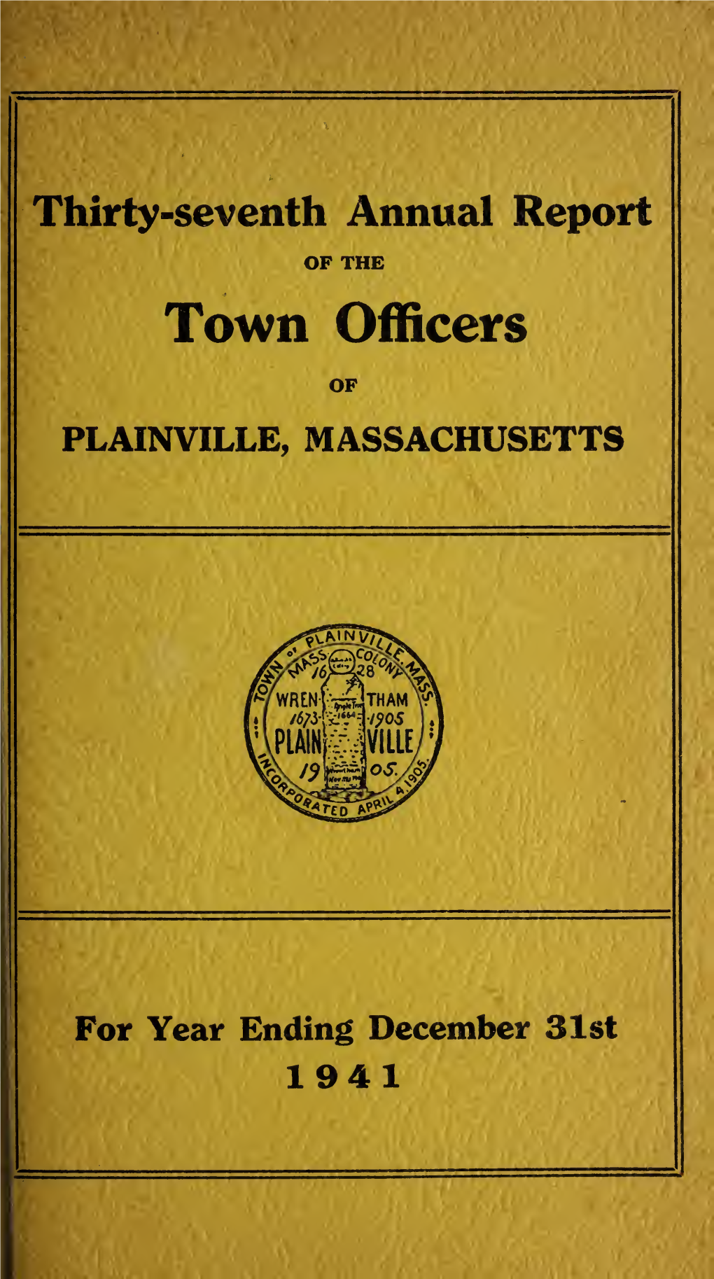 Plainville-1941.Pdf (6.423Mb)