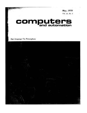 Computers and Automation