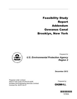 Feasibility Study Report Addendum Gowanus Canal Brooklyn, New York
